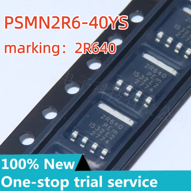 5-100pcs-novo-em-estoque-psmn2r6-40ys-sot669-marcacao-2r640-transistor-fet-canal-n-tensao-40v-corrente-100a