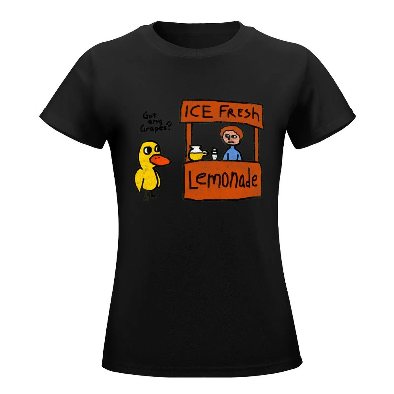 Ice Fresh Lemonade Got Any Grapes Duck Funny Gift T-Shirt tops graphics tops for Women