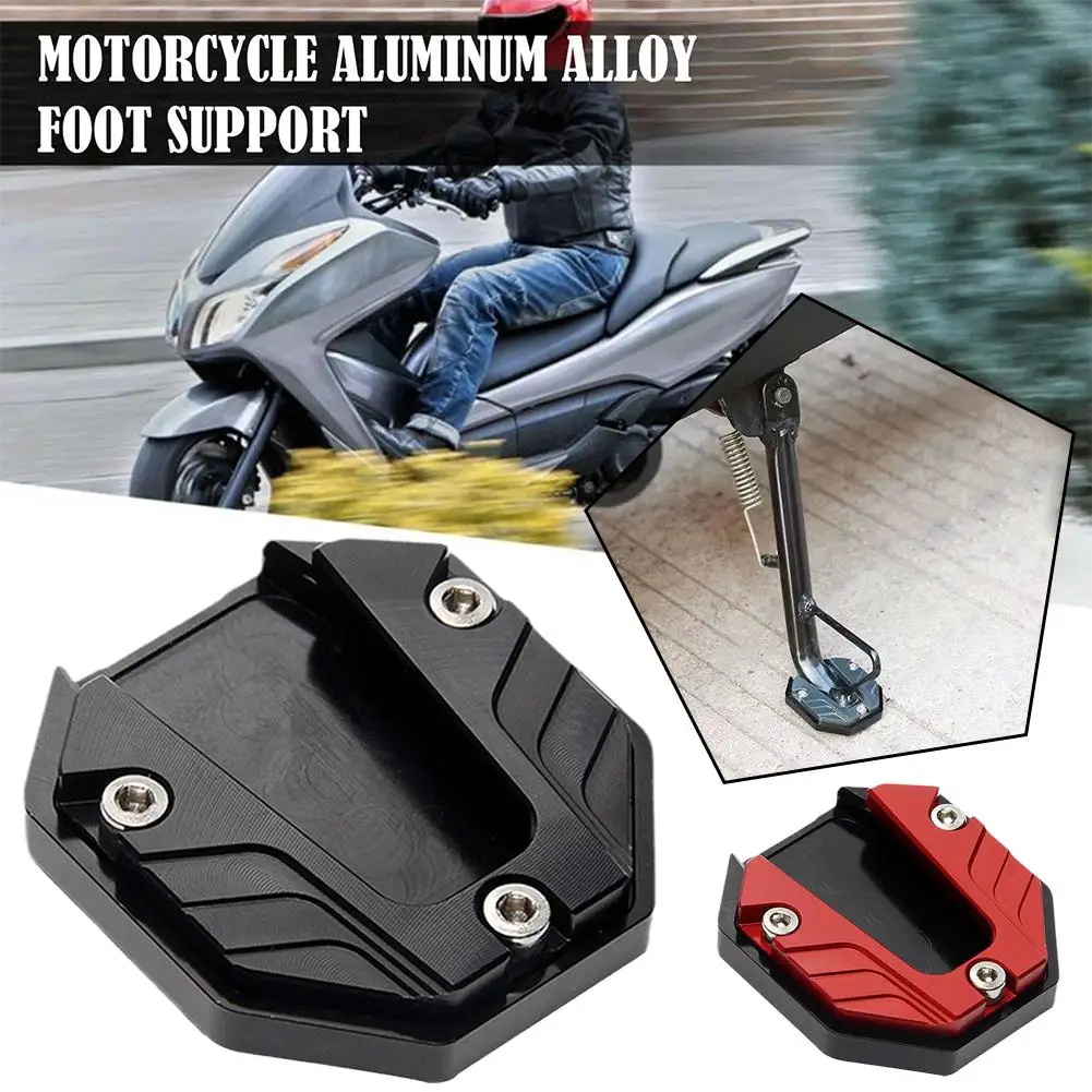 

Aluminum Alloy Motorcycle Side Support Plate Antiskid Enlarged Base Motorcycle Bike Kickstand Extender Foot Motorbike Accessorie
