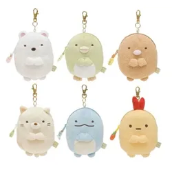 Sumikko Gurashi Plush ID Card Holder Case Anime Kawaii Cute Coin Purse Keychain Wallet