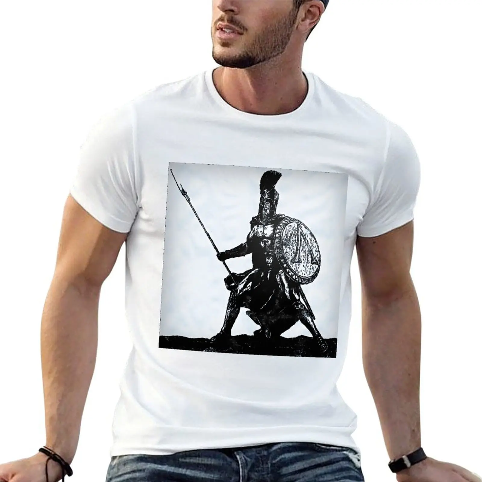 Spartan Hoplite T-Shirt kawaii clothes vintage clothes mens t shirts casual stylish