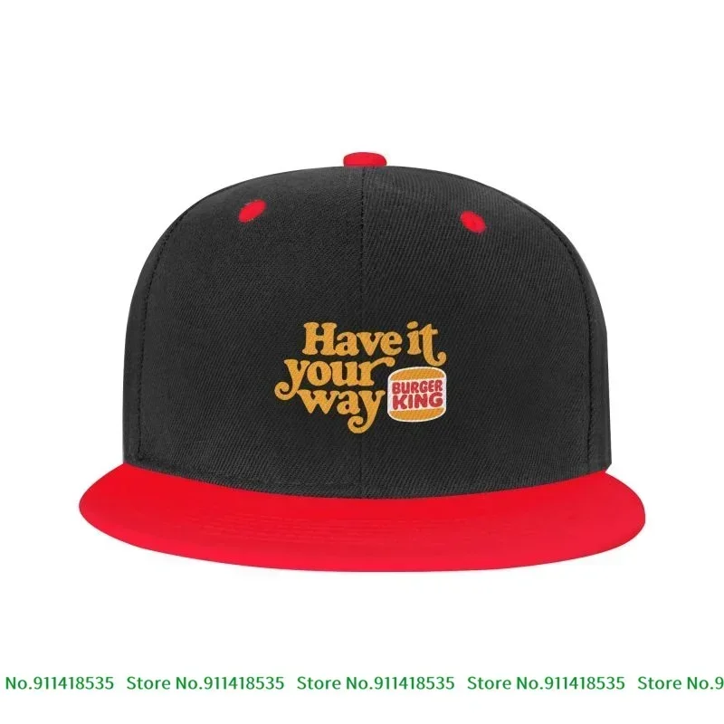Logo Burger King Have It Your Way Hamburger Fast Food G500 Ultra Co Dziecięca czapka z daszkiem Kolorowe czapki z daszkiem dla nastolatków