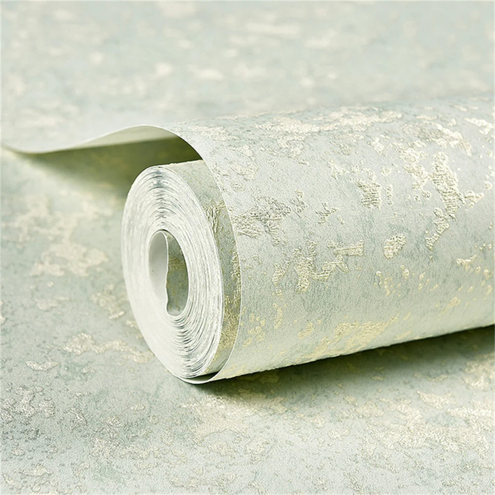 3D Embossed Plain Green Wallpaper for Bedroom Living Room Modern Diatom Mud Solid Color Wallpaper Home Decor