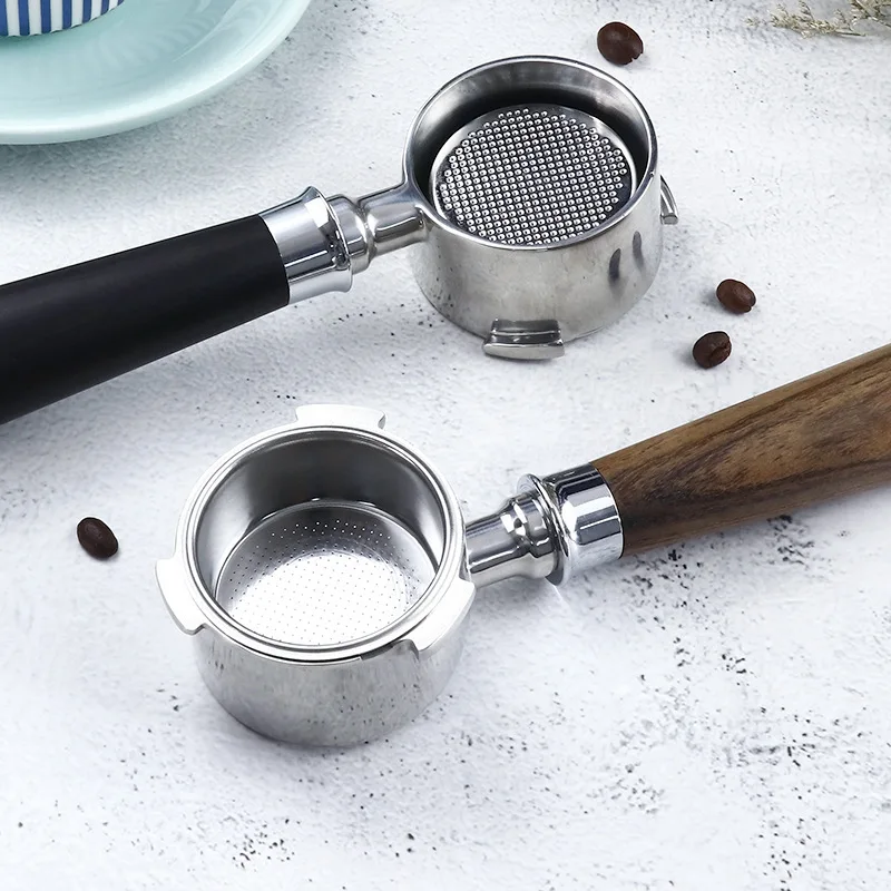 Wholesale of coffee machine handle and coffee accessories 51mm three ear alloy modified bottomless handle