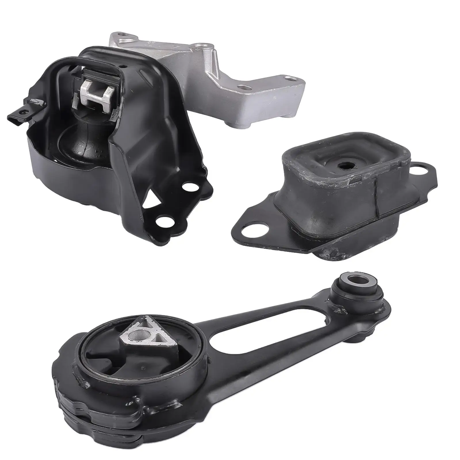 3Pcs Engine & Transmission Mount Set w/ Bracket for Nissan versa /Note 1.6L 2012-2019, OEM 112101HS0A 113601HC0B 112201HA0B