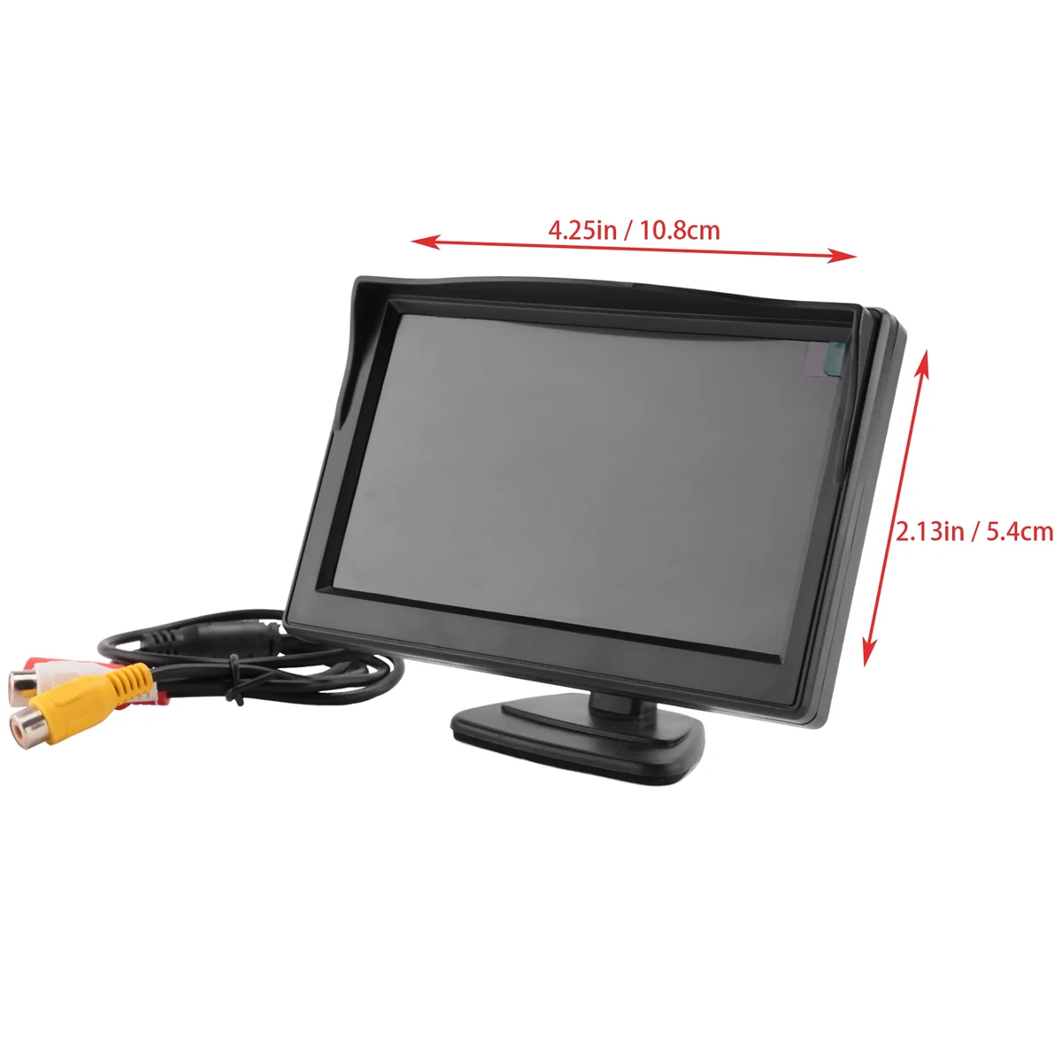 5 Inch 800X480 TFT LCD HD Screen Monitor with Dual Mounting Bracket for Car Backup Camera/Rear View/DVD/Media Player