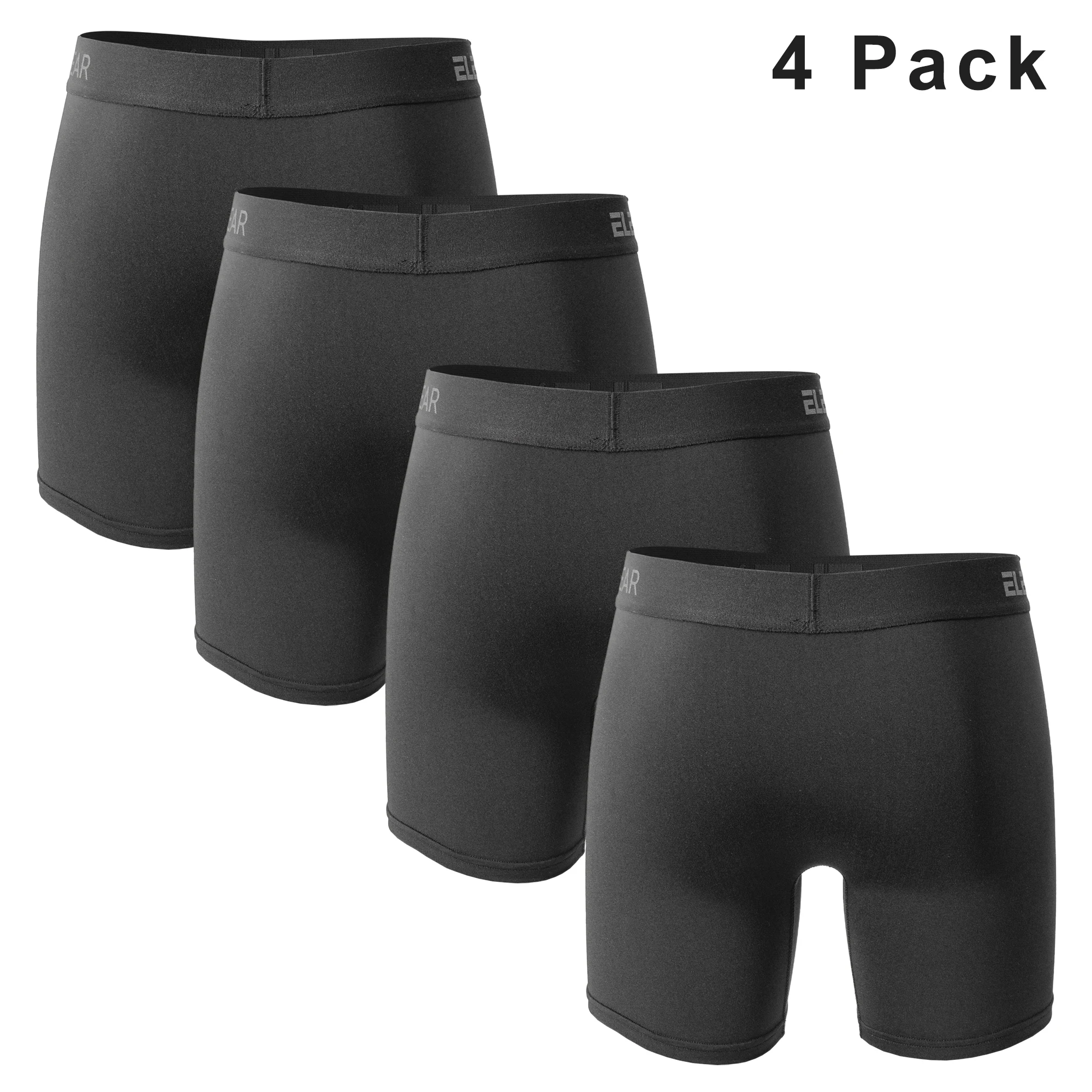 4 عبوات من الملابس الداخلية للرجال مع فتحة قابلة للتنفس للرجال سراويل داخلية للرجال مقاس كبير بوكسر أنيق