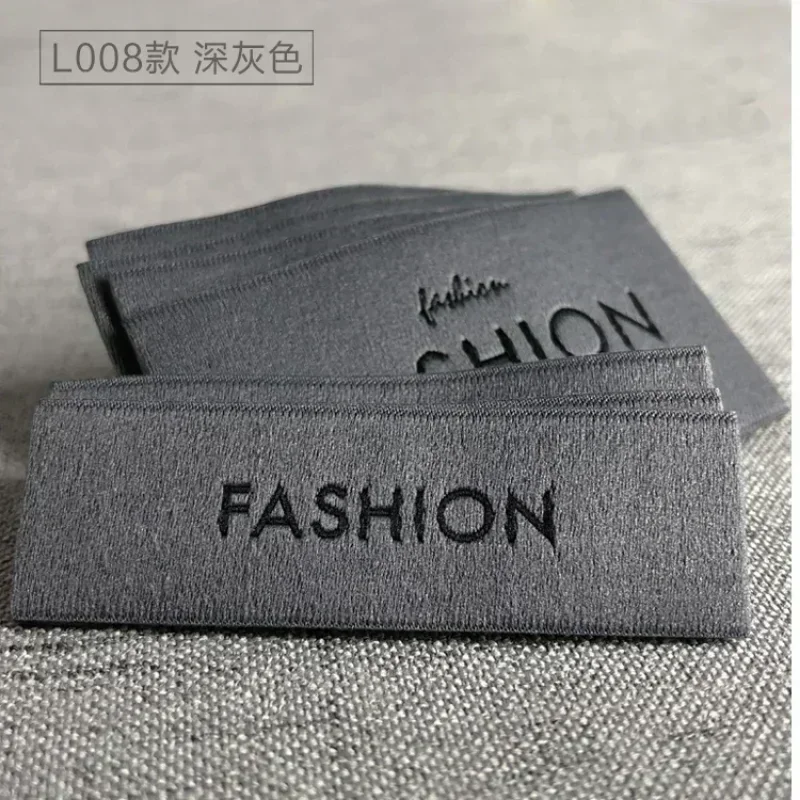 High-end clothing collar calibration as the main mark of clothing trademark special high-density custom spot general woven mark