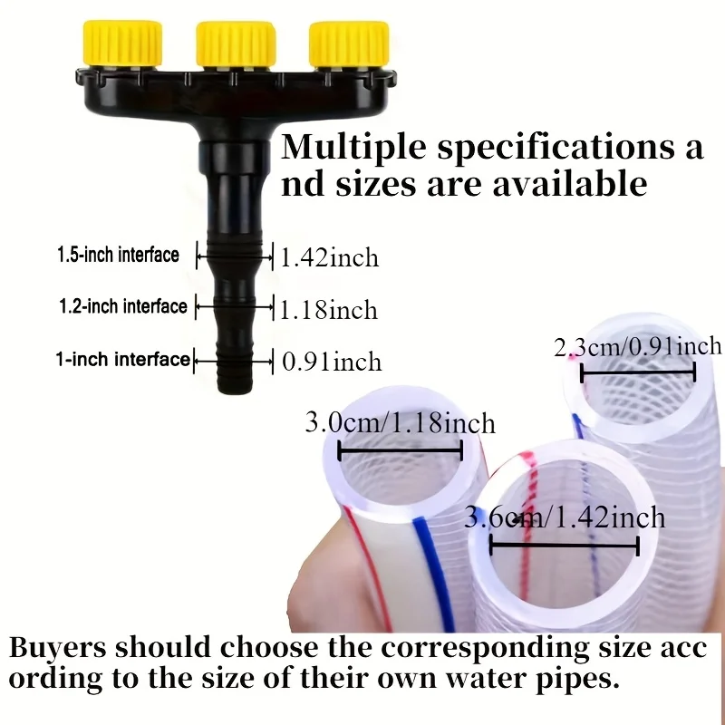 1PC Agriculture Atomizer Nozzles Home Garden Lawn Water Sprinklers Farm Vegetables Irrigation Spray Adjustable Nozzle Tool