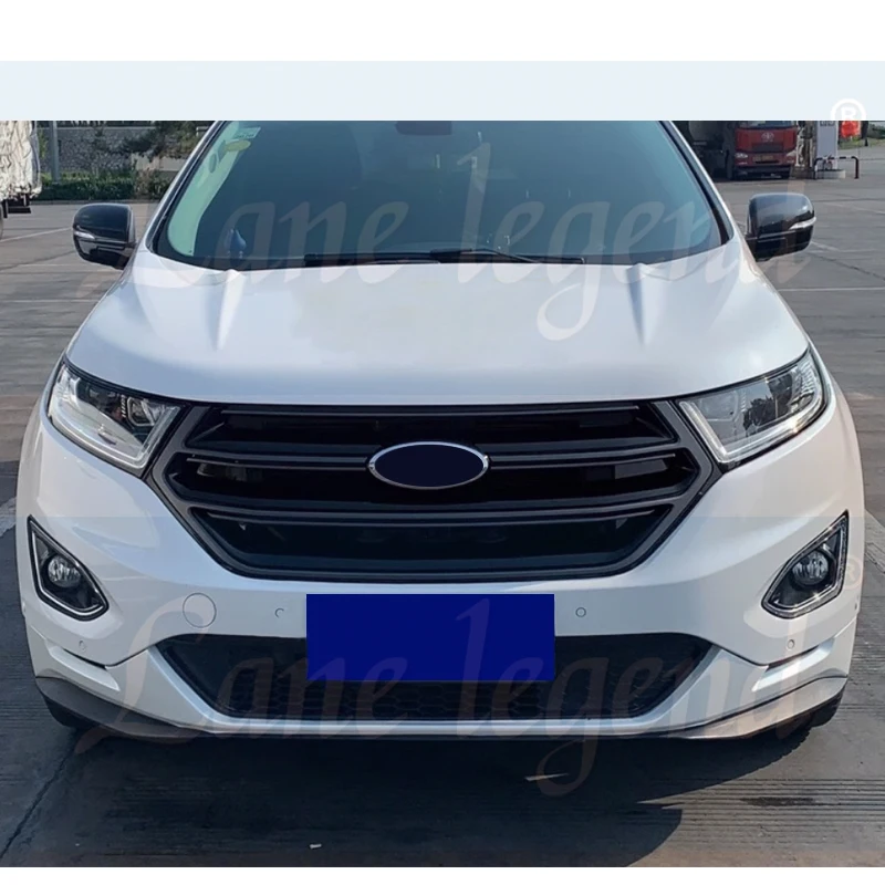 Front Middle Racing Grille for Ford Edge 2015 2016 2017 2018 Front Bumper Grill Radiator Grille High Quality ABS Grills