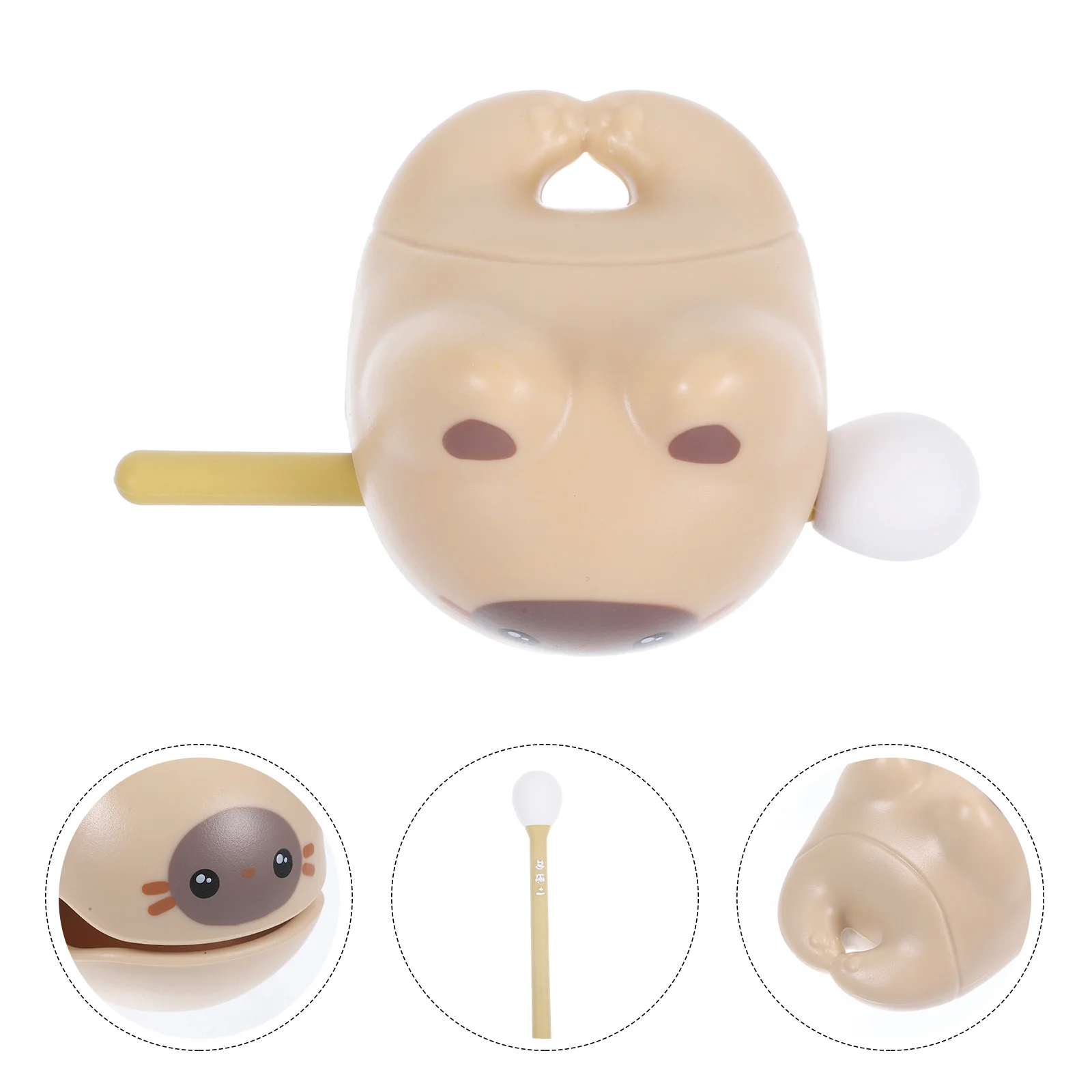 1Set Kleine Houten Vis Ritme Speelbal Vakmanschap Veilig Muziekinstrument voor Kinderen en Volwassenen Muziekinstrument