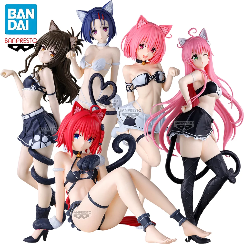 BANPRESTO Nyarons To Love-Ru Darkness Yuuki Mikan Haruna Sairenji Lala Satalin Deviluke Figuras de Acción de Anime de PVC de 25 CM, Modelo de Juguete