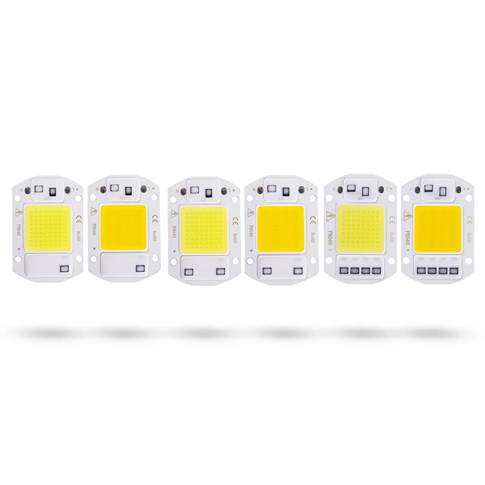 Led chip 20w 30 50 ac 220v inteligente ic não há necessidade motorista cob lâmpada led grânulo para diy lampada luz de inundação iluminação spotlight