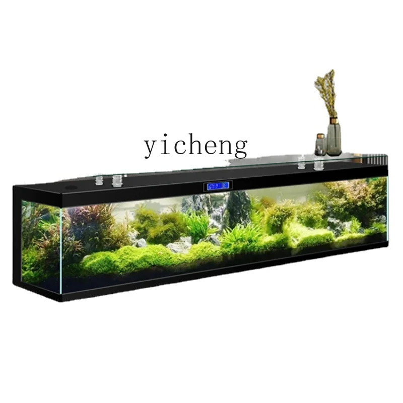 Xl Square TV Cabinet Fish Tank Living Room Large Household Floor Lazy Water-Free Aquarium