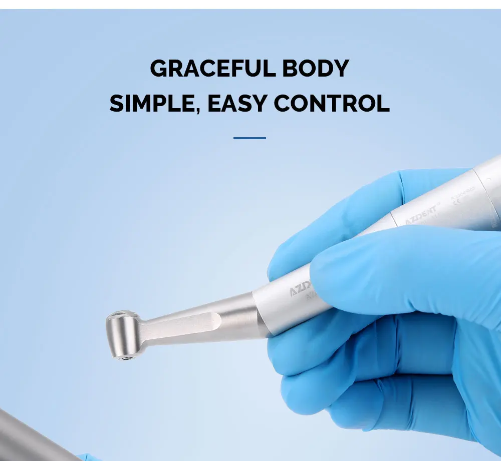AZDENT Set Dental Hochgeschwindigkeits-Handstück LED Integrierter E-Generator Niedriggeschwindigkeits-Kit 2/4 Löcher Druckknopf Keramiklager Luftscaler – Detail 16