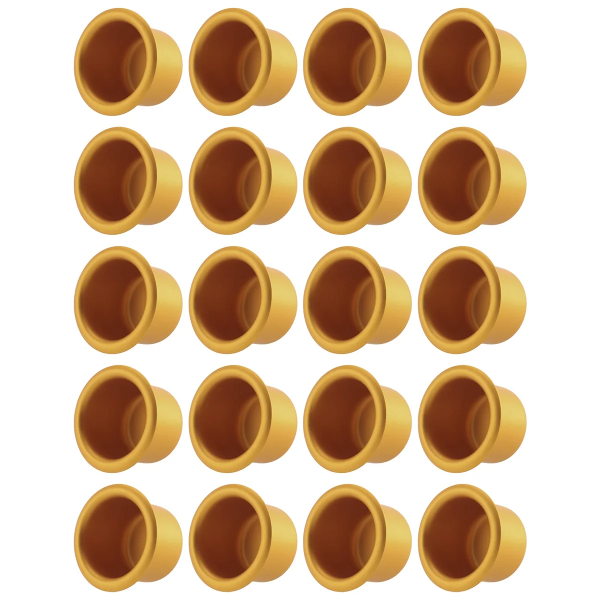 H-W 20 Pcs Metal Candle Insert for Taper Candles Decorative Candle Holder DIY Candle Holder Set for Tree Candles Table