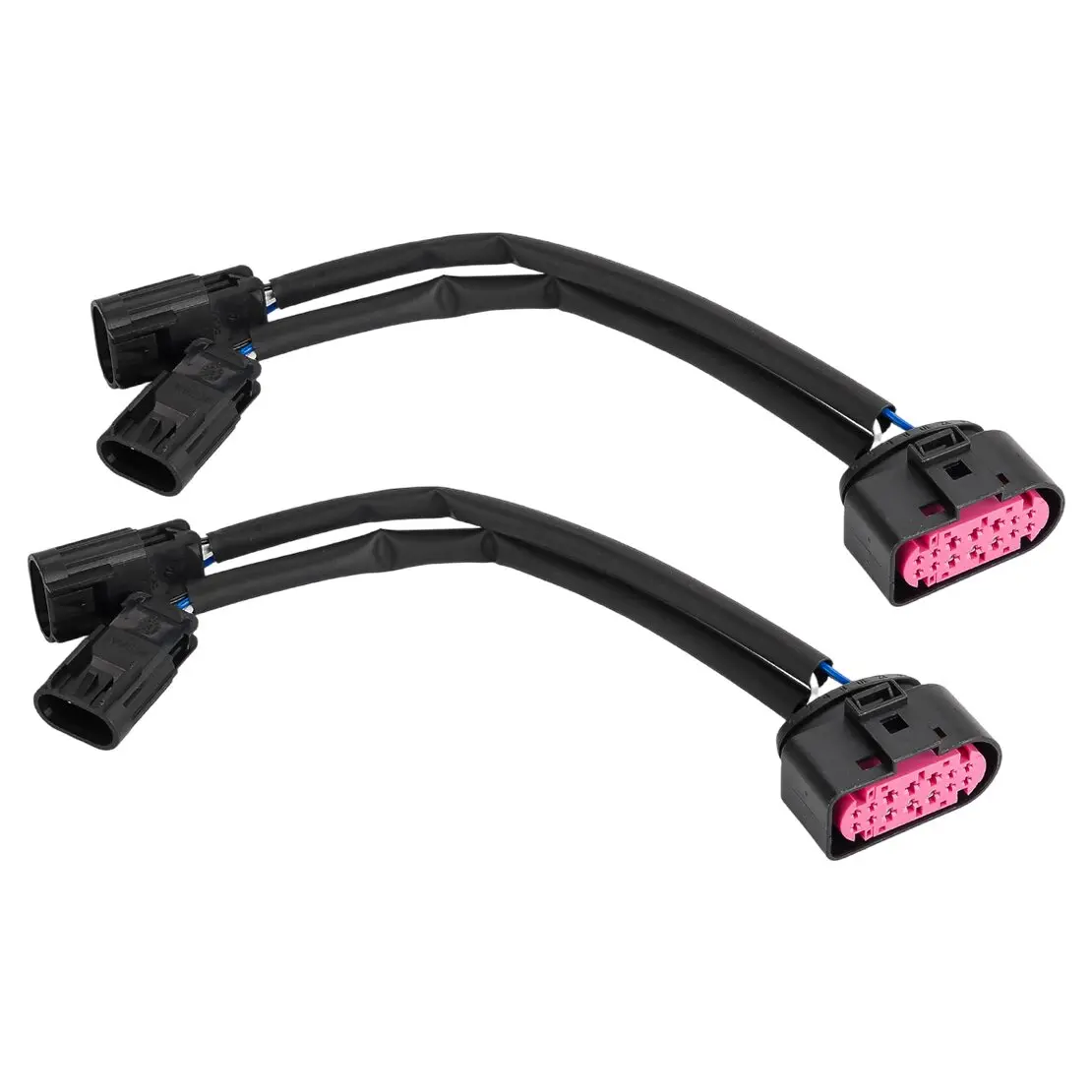 

2 шт. преобразовательные жгуты, разъем Quad, корпус к фару проектора, подходит для Dodge Ram Truck 2009 2010 2011 2012 2013-2018