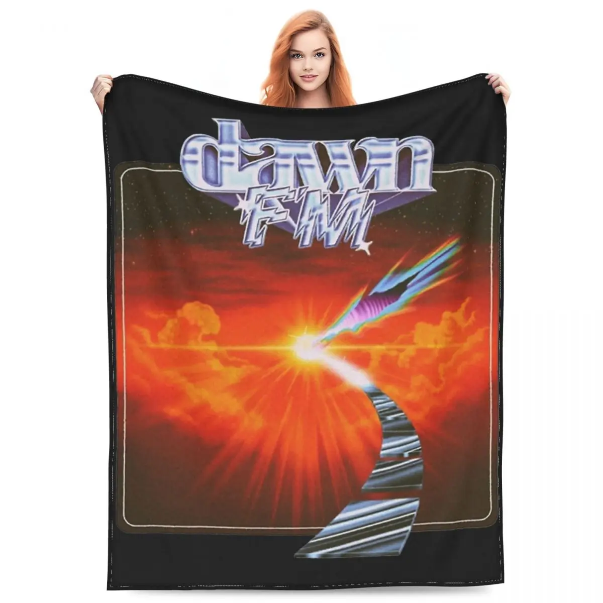 The Weeknd Singer Relax Blanket, Blinding Lights, Foster FM Blanket, Smile Decoration, Super Warm Throw Blankets for Bed, Outdoor Couvre-lit
