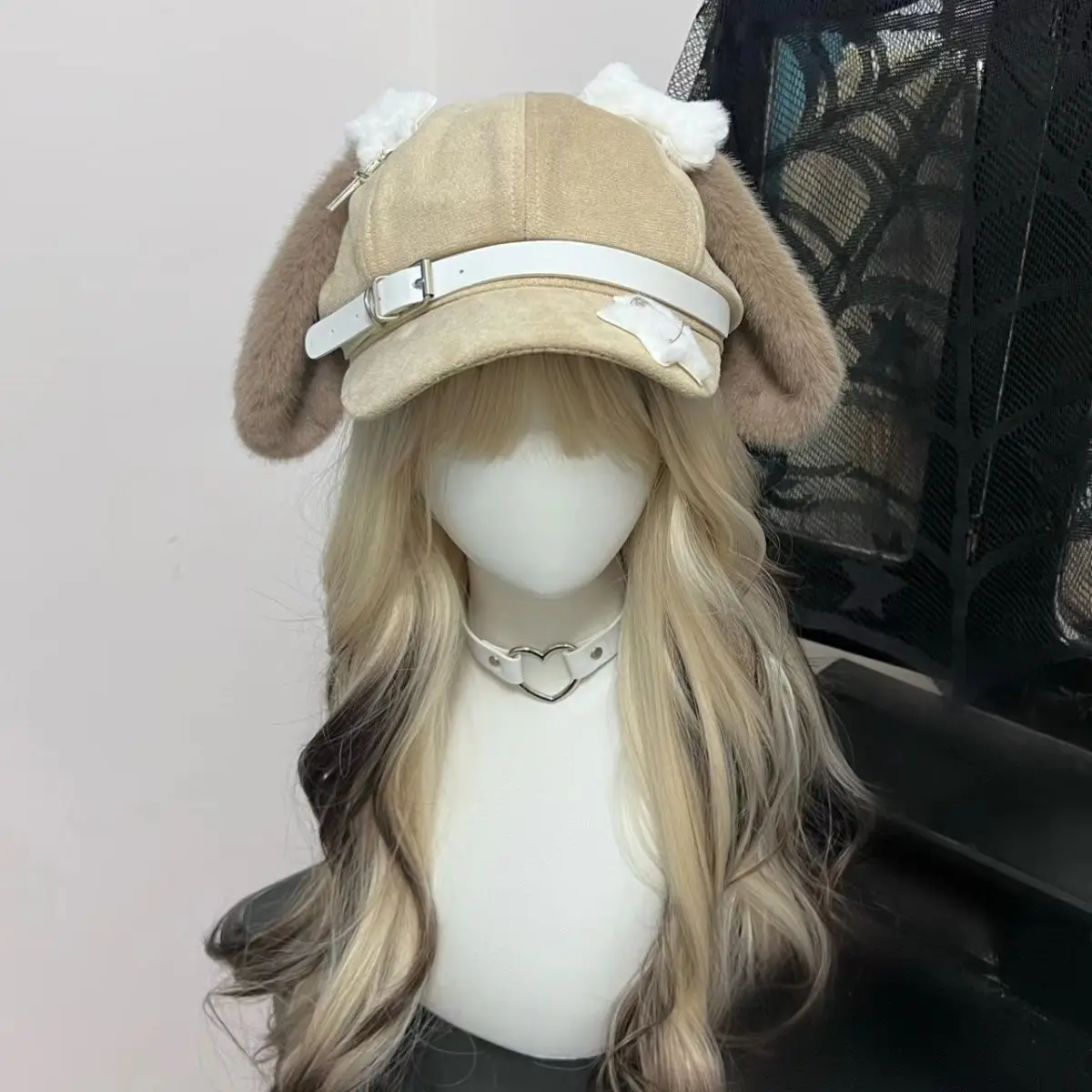 Ladies' Original Bone-Structure Long-Eared Puppy Ear Subculture Beret Artist's Charming Baseball Cap