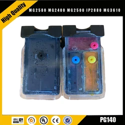 Einkshop Refillable Ink Cartridges Compatible for Canon PG140 CL141 pg140 cl141 Pixma MG2580 MG2400 MG2500 IP2880 MG3610 Inkjet