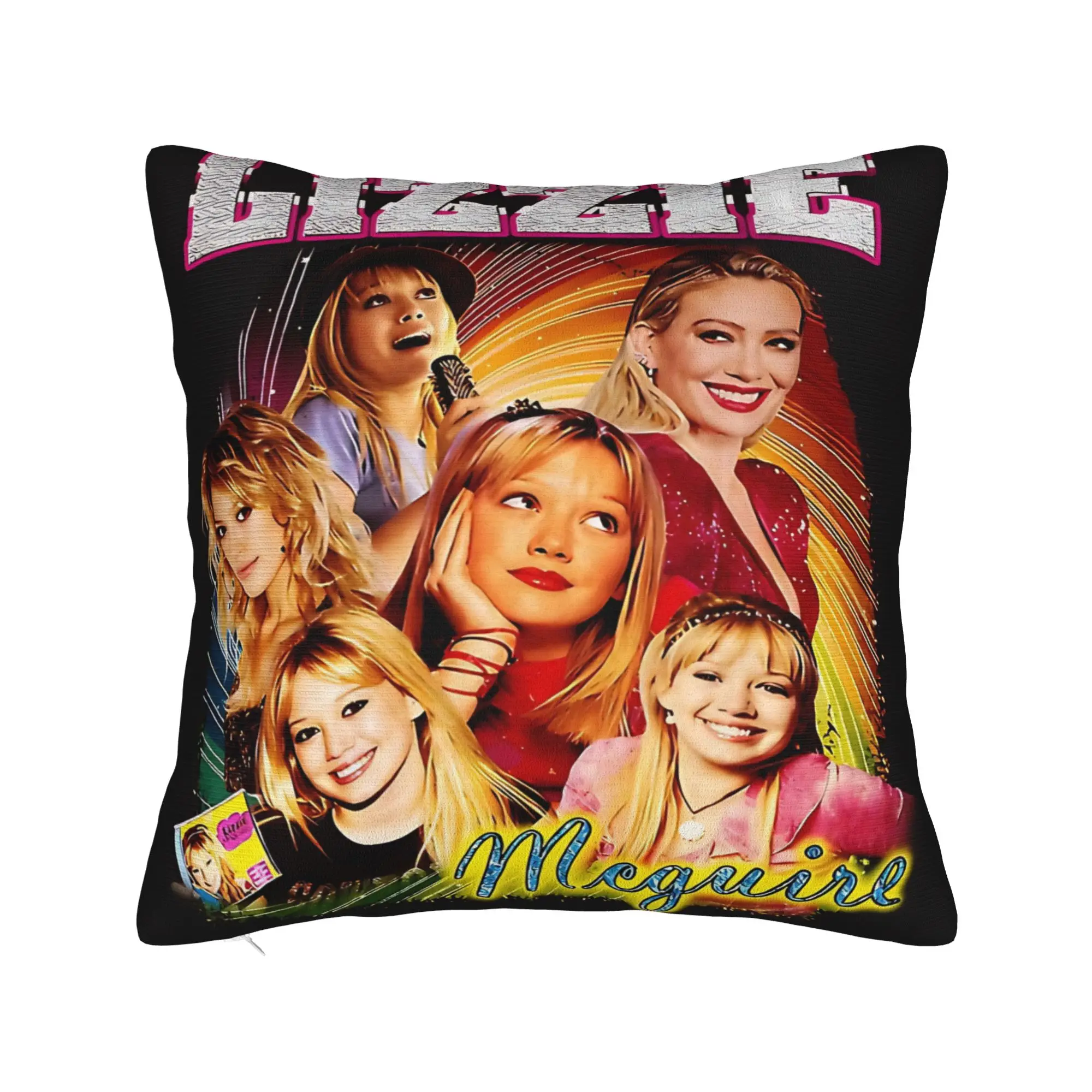 Hilary Duff Pillow Case  Comfy Pillow Cover Novelty Pillowcases For Living Room Bed Chair