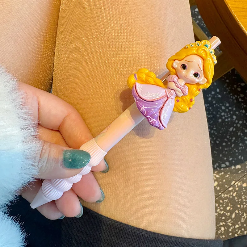 Disney Elsa Gel Pen Ballpoint Pen Black Ink 0.5mm Student Press Signature Pens Writing Stationery Cute Office School Supplies
