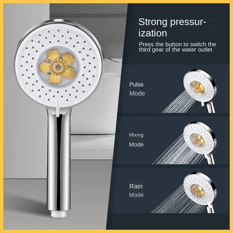 

Большая панель, трехскоростная Душевая насадка с турбонаддувом, высокая выходная мощность воды, душ для ванной комнаты, сменная часть смесителя, насадка для душа