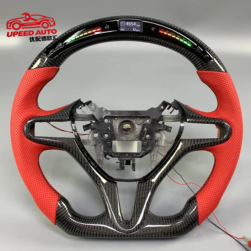 

For Car interior accessories Carbon Fiber Steering Wheel Honda Civic 2007 2008 2009 2010 2011 2012 2013-2021 8th Generation