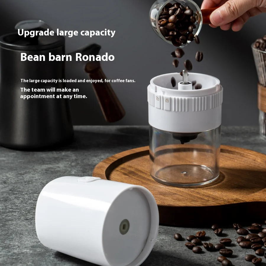 Small portable mini home kitchen coffee grinder automatic USB charging electric coffee grinder