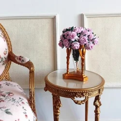 1/6 Doll House Model Furniture Accessories Retro Vase Flower Bouquet Bjd Ob11 Gsc Blyth Soldier Lol Dollhouse Miniatures Decor