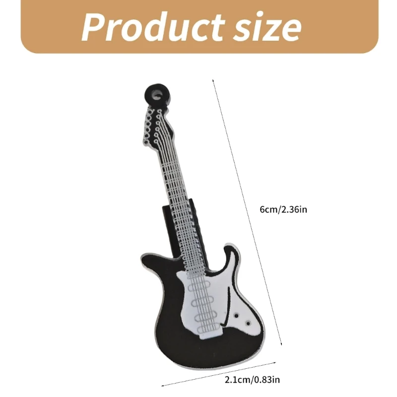 Jepit Rambut Elegan Gitar Jepit Rambut Gitar Alat Musik Kreatif Tahun 2000an