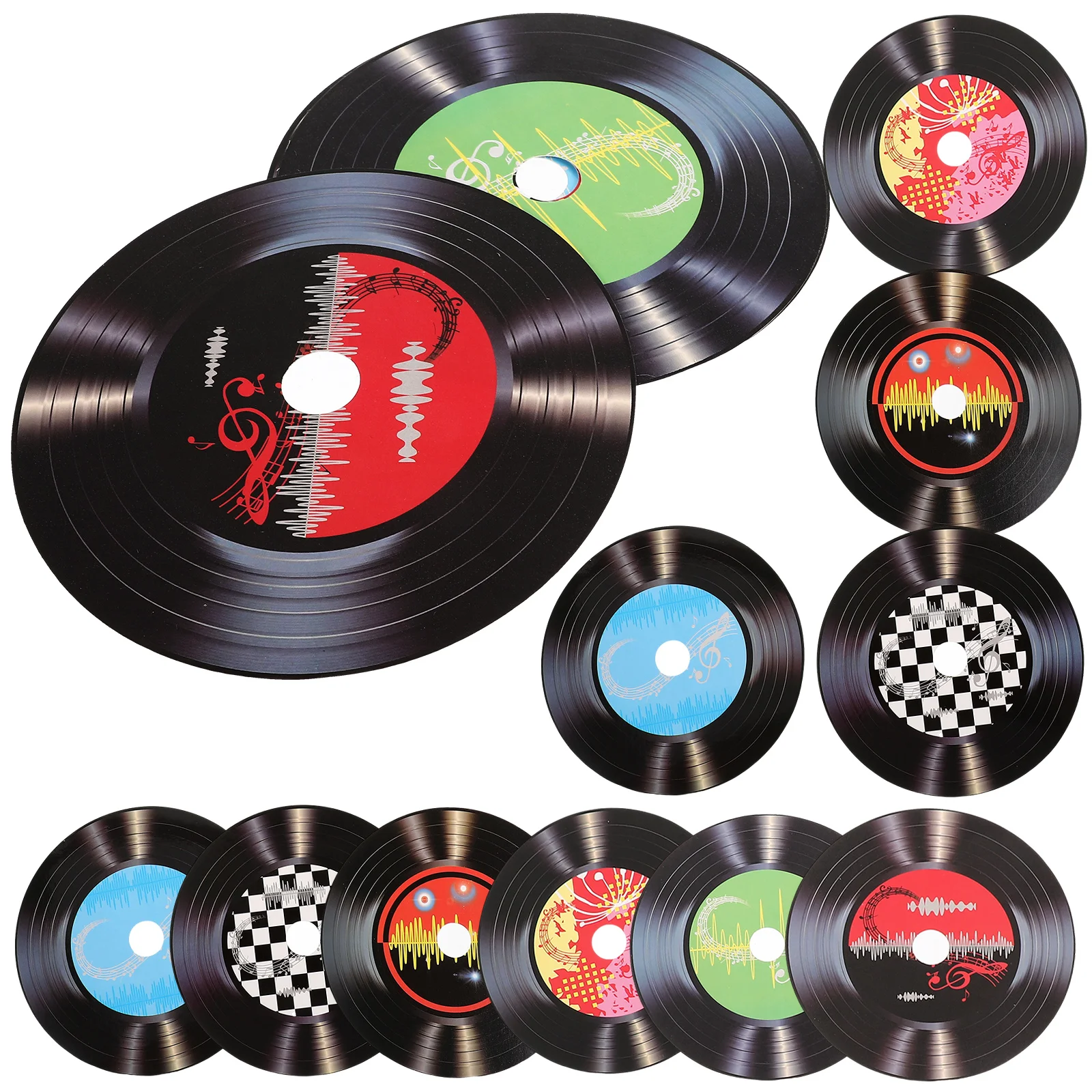 Vinyl Record Decoration Vintage Wall Records Decors Shop Disco Fake For Music Ornaments