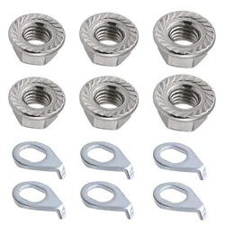 For E-bike For 250W-1000W Motors For Scooter Bicycle Hub Motor Nuts 1 Set M8/ M9.5/M10 Siver Steel High Quality