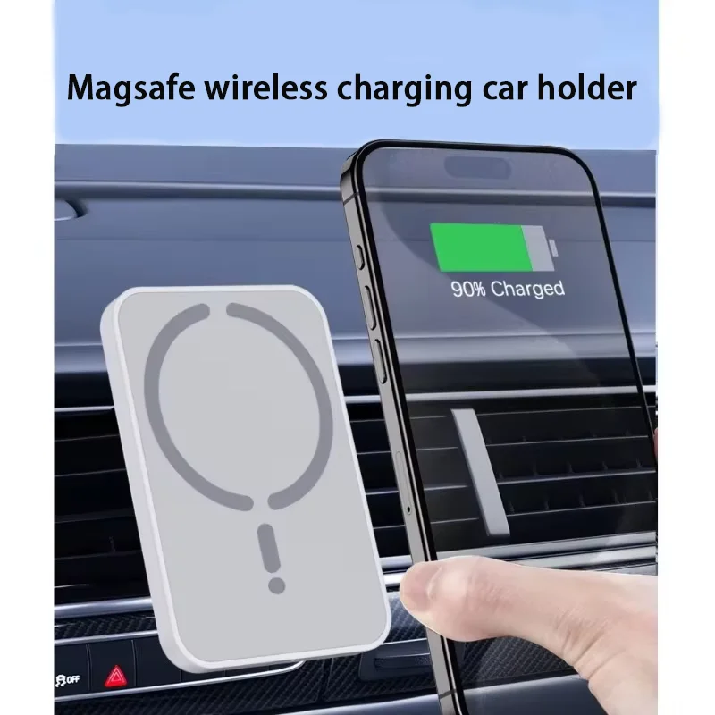 Carregador Magnético Sem Fio para iPhone 16 15 14 13 12 Pro Max Mini, Suporte para Telefone Macsafe, Estação de Carregamento Rápido