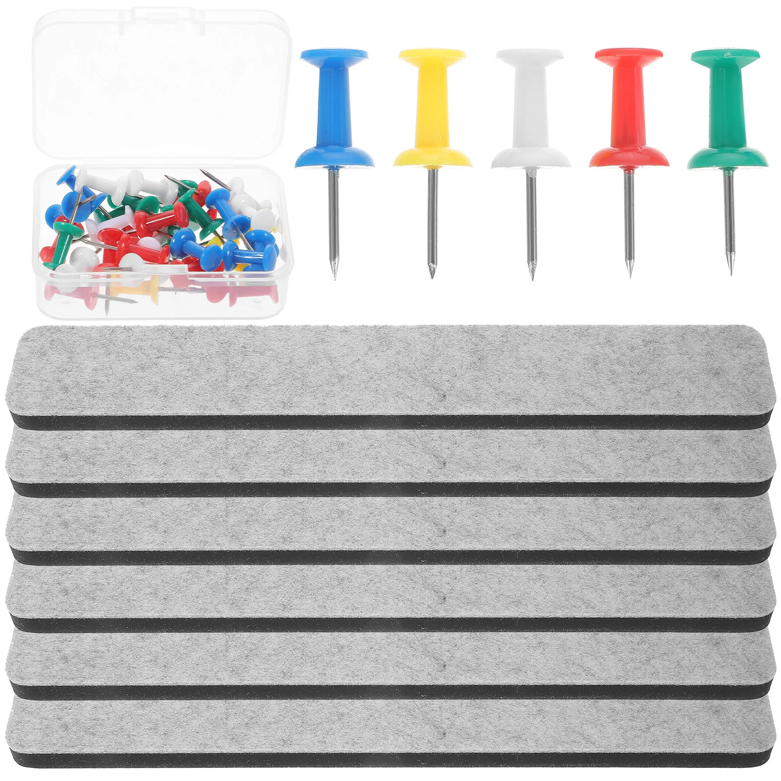 1Set Bulletin Board Strip Felt Eva Material Bright Colors Easy Install Small Bulletin Board for School Office Home Display