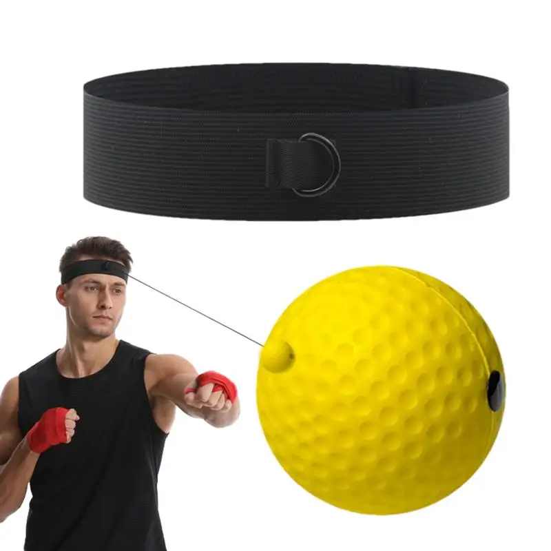 Boxing Head Ball Boxing Gear Training Equipment Adjustable Headband For Training At Home Enhancing Reaction Speed Focus