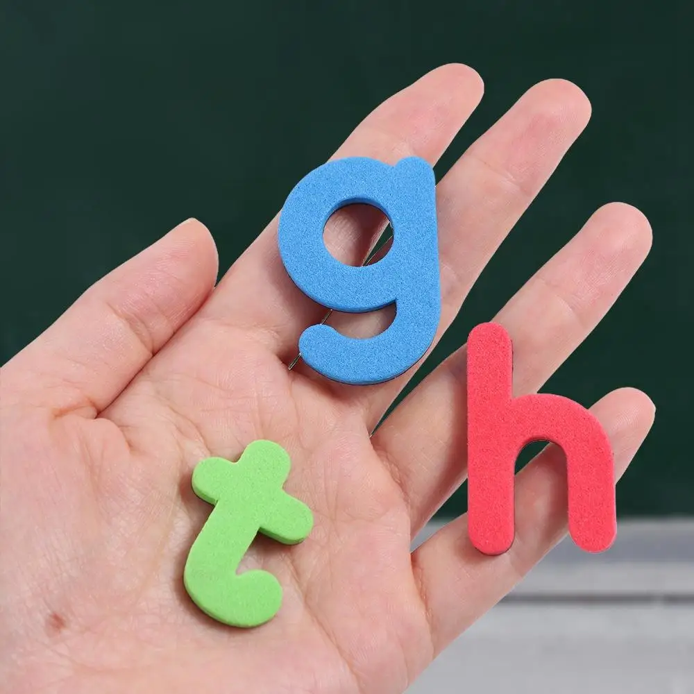 24pcs Magnetic Alphabet Letters EVA Magnetic Letter Sticker EVA Foam Washable Magnetic Letter Refrigerator Sticker Soft Number