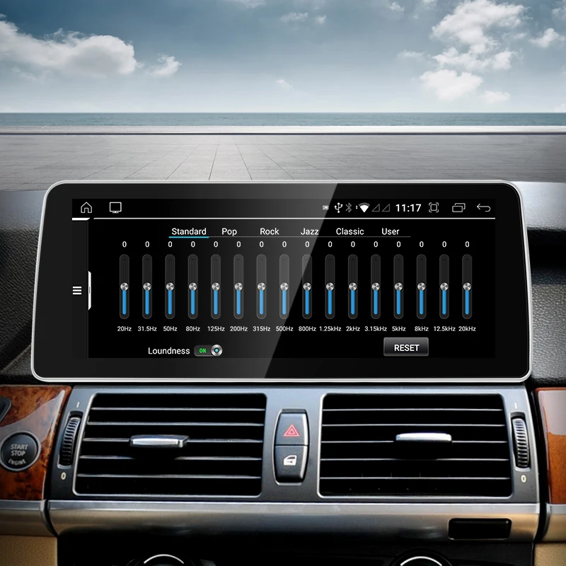 NOWY ID8 12,3 cala Qualcomm Snapdragon665 8G 128G Samochodowy odtwarzacz wideo Centralna multimedialna dla BMW X5 X6 E70 E71 E72 Inteligentny