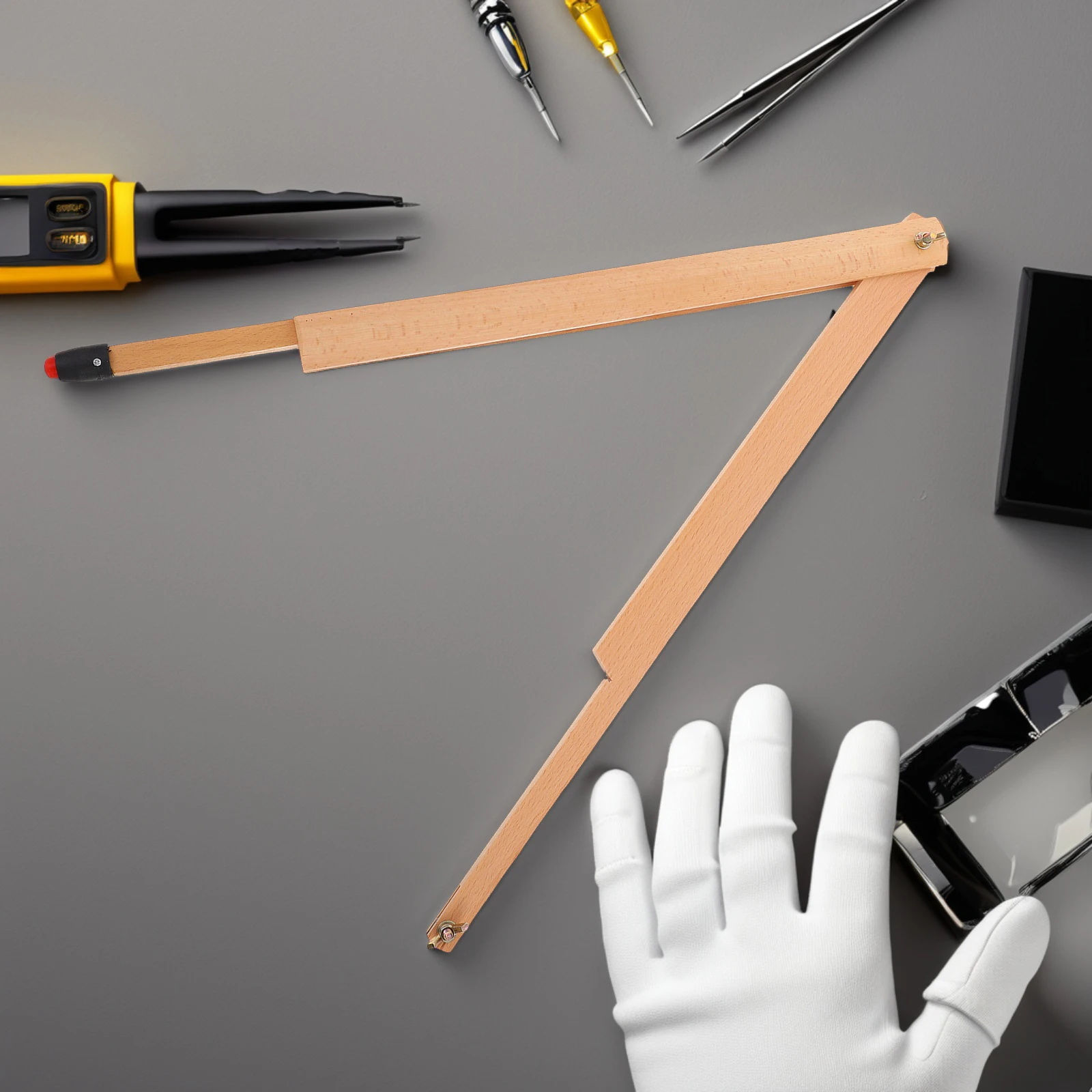 أداة رسم سبورة بيضاء بوصلة سبورة خشبية متعددة الوظائف مساعدة تعليمية هندسة الرياضيات للاستخدام في الفصل الدراسي في الهواء الطلق