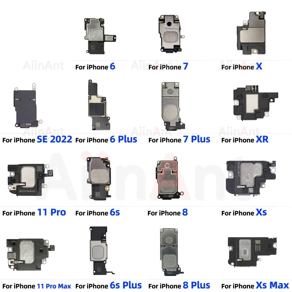 AiinAnt Bottom LoudSpeaker Sound Buzzer Ringer Loud Speaker Flex Cable For iPhone 11 Pro X Xr Xs Max 6 6s 7 8 Plus SE