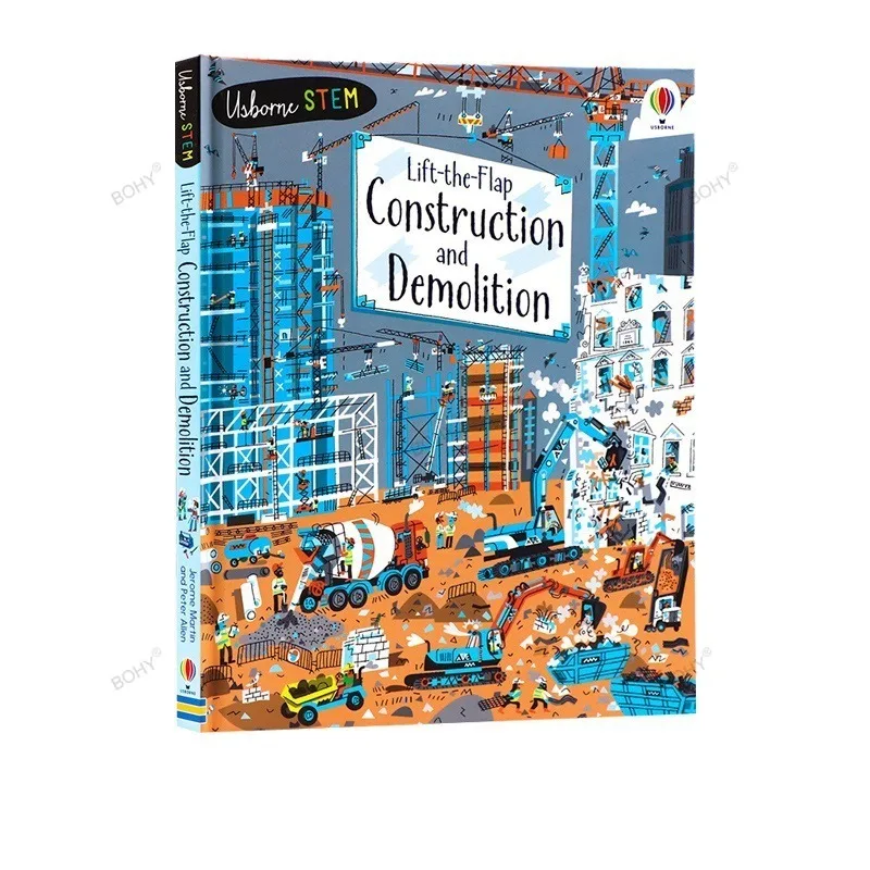 

Lift-the-Flap Construction and Demolition Education English Picture Book Extracurricular Reading Kids Science Knowledge Learning