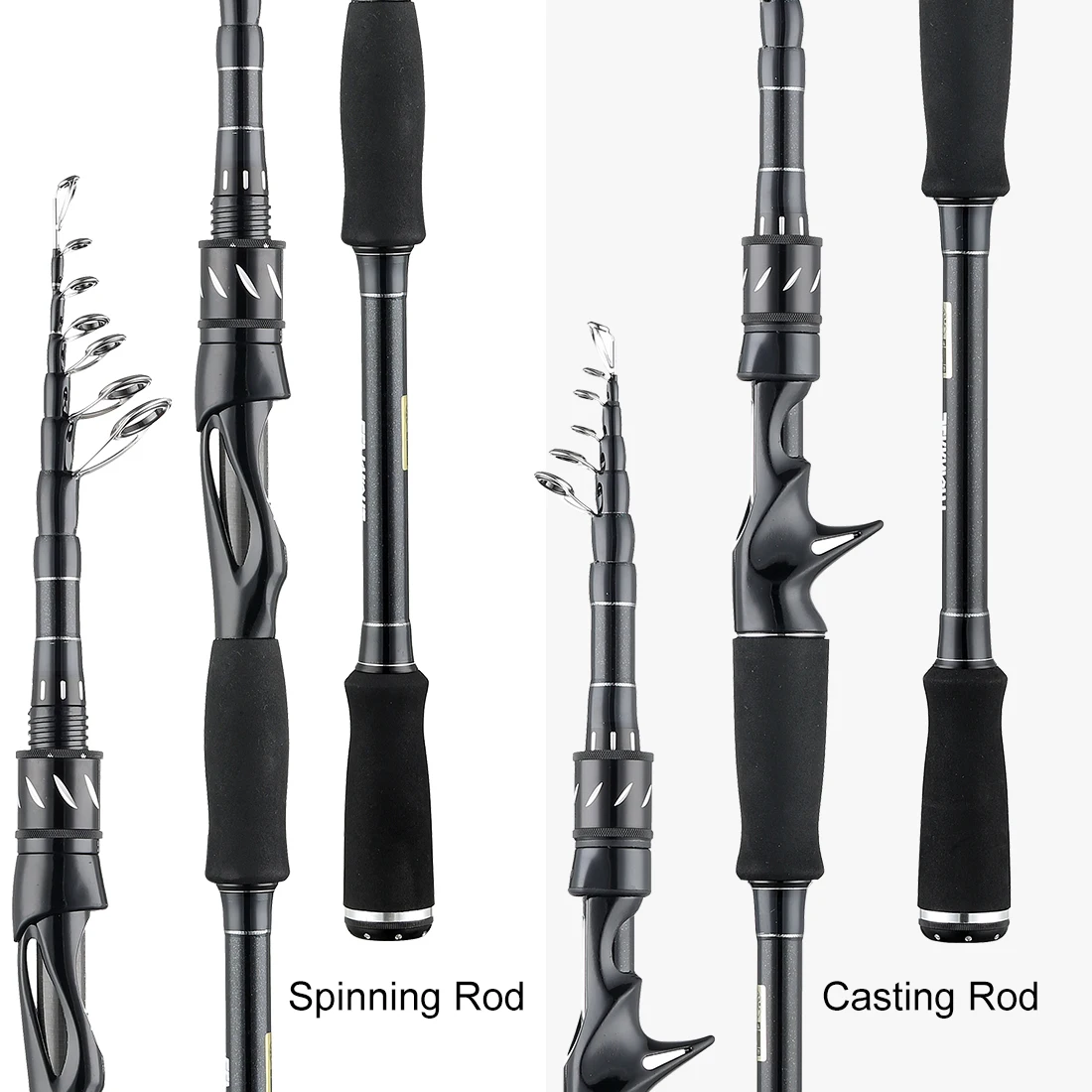 SeaKnight Sange II-caña de carbono para pescar, señuelo telescópico de fundición, giratoria, de viaje, 7-25g, 10-30g, M MH, 2,1 M, 2,4 M