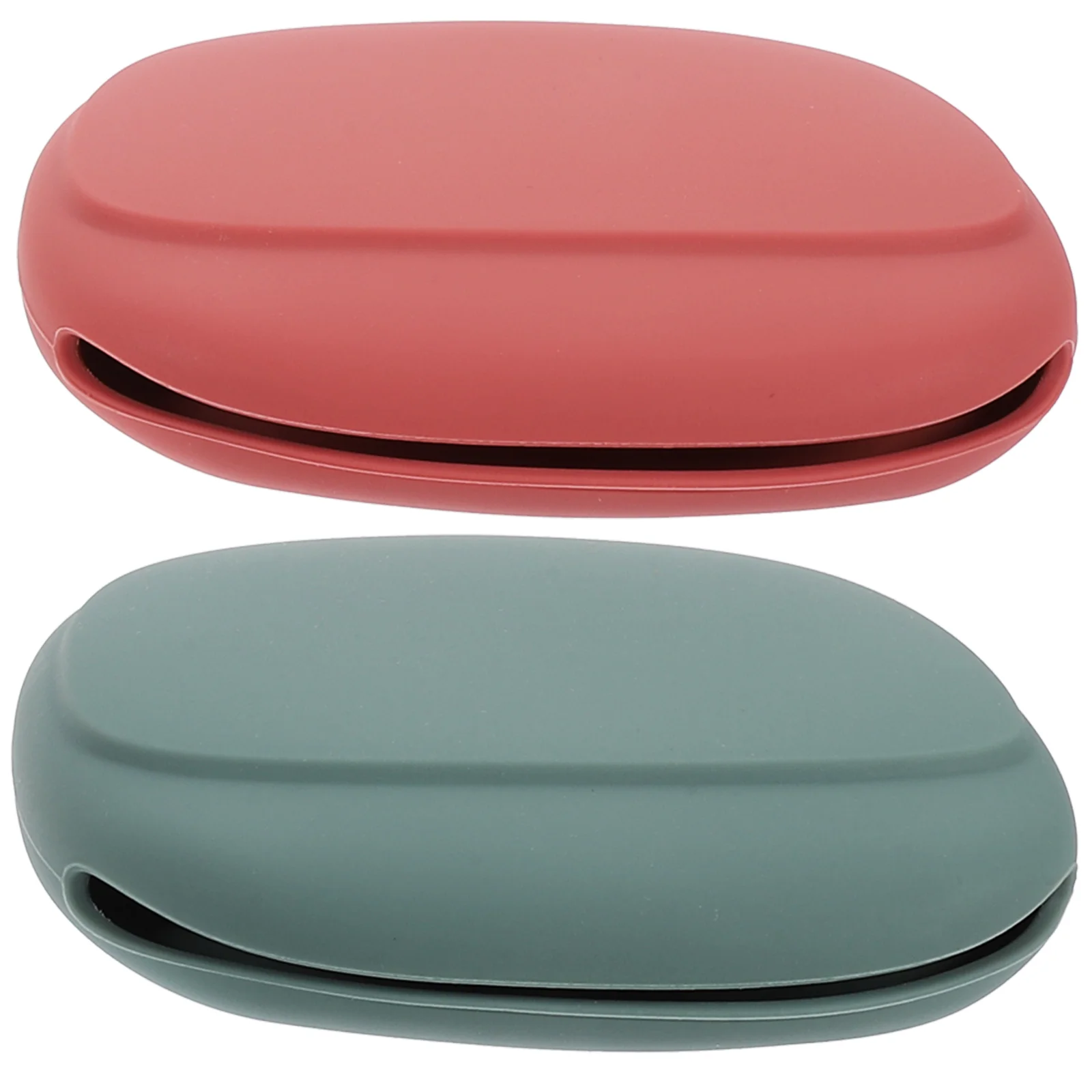 2 Pcs Makeup Sponge Holder Silicone Powder Puff Storage Bag for Travel Silica Gel Sponges Foundation