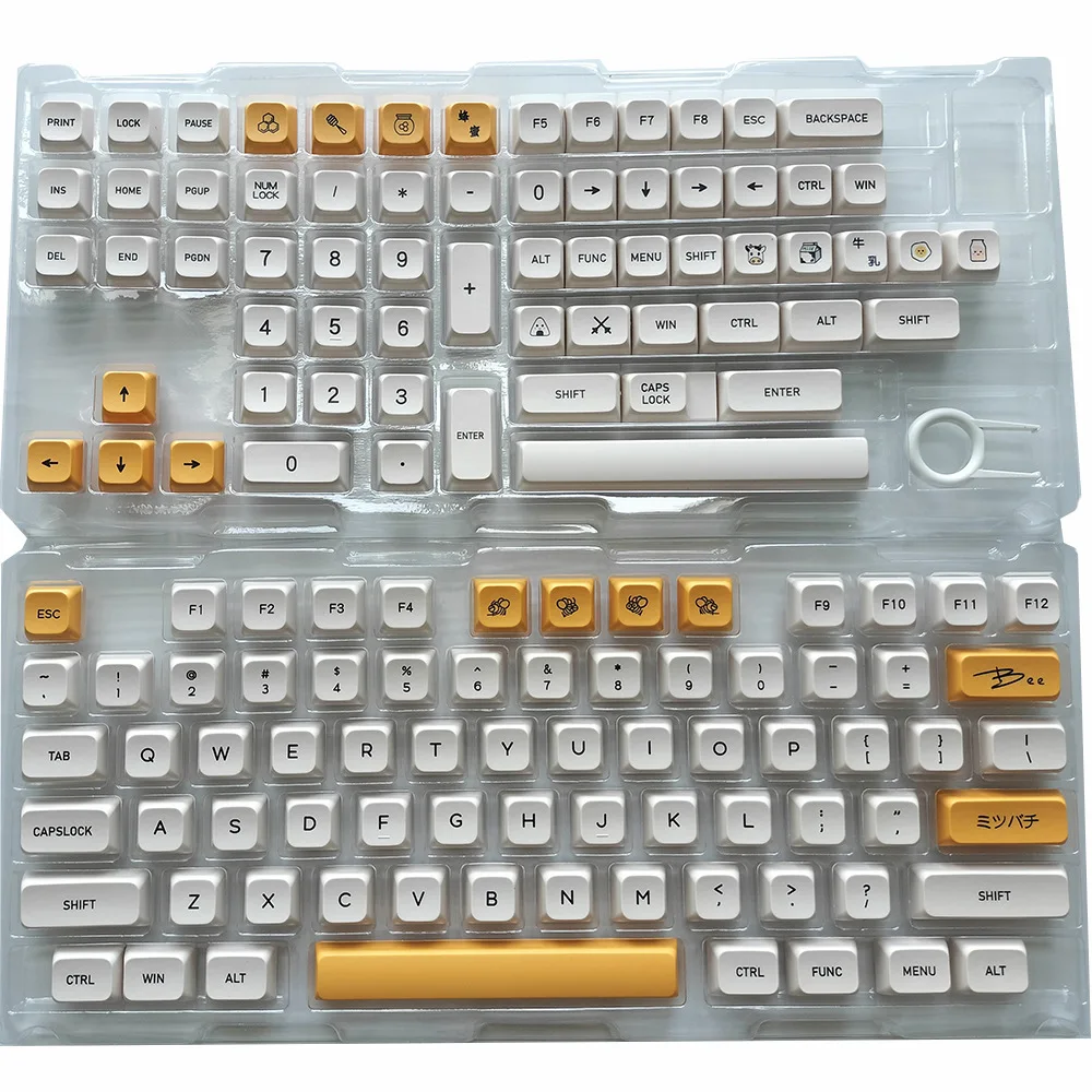 

Кейкапы Honey Milk PBT с сублимационной печатью XDA для механических клавиатур, специальные фонетические раскладки на русском и корейском, 140 клавиш MOA