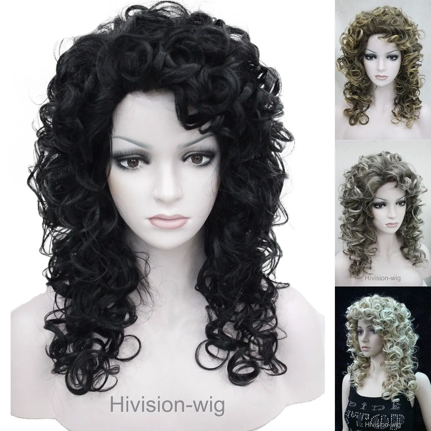 

Fashion Women Mixed Medium Long Curly Women Ladies Daily Cosplay Wig