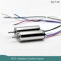 2PCS 8523 Mini Coreless Motor DC 7.4V 42500RPM High Speed CW CCW Micro Hollow Cup Engine DIY RC Drone Aircraft Hobby Toy Model