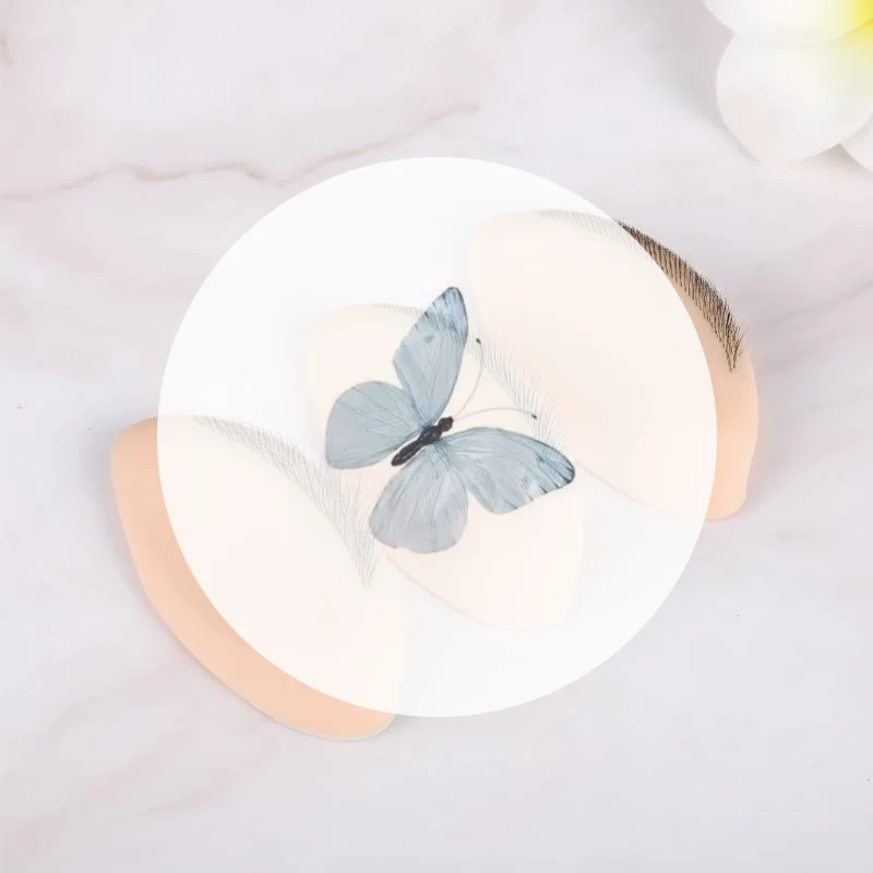 1 pz modello in silicone per pratica ciglia con estensioni ciglia realistiche, strumento riutilizzabile per l'estensione delle ciglia