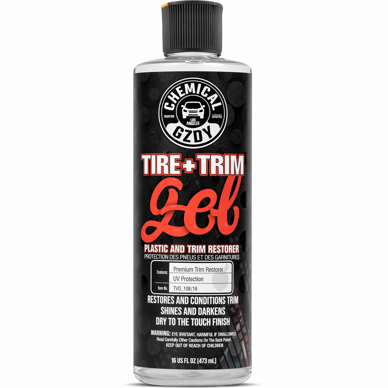 Trim Restorer Plastic - เจลฟื้นฟูยางและวัสดุตกแต่ง – ขนาด 16 ออนซ์ ปกป้องจากรังสียูวีได้ยาวนาน
