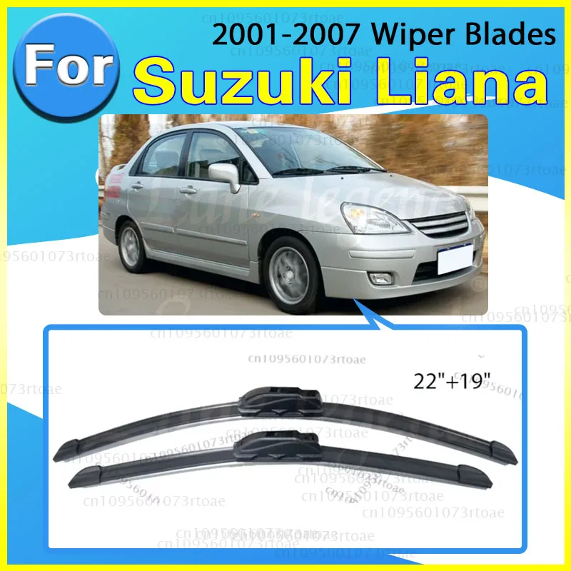 

For Suzuki Liana 2001-2007 Sedan Hatchback Wagon 2set Front Windshield Wiper Blades Windscreen Wipers 2004 2005 2006 Accessories