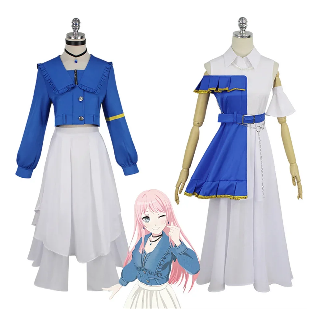 Anime BanG Dream Anon Chihaya Soyo Nagasaki soyorin Cosplay Costume Skirt Wig Halloween Party Casual Uniform